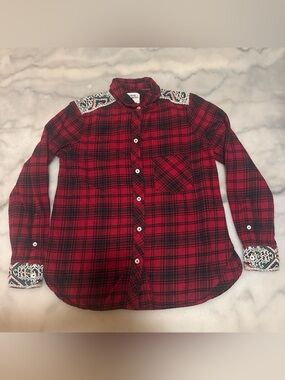 Holding Horses Red Plaid Flannel